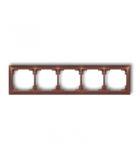 DECO Ramka uniwersalna pięciokrotna z tworzywa DECO Soft Karlik 9DRSO-5
