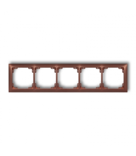 DECO Ramka uniwersalna pięciokrotna z tworzywa DECO Soft Karlik 9DRSO-5