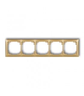 DECO Ramka uniwersalna pięciokrotna z tworzywa DECO Soft Karlik 29DRSO-5