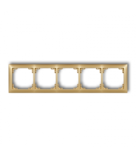 DECO Ramka uniwersalna pięciokrotna z tworzywa DECO Soft Karlik 29DRSO-5