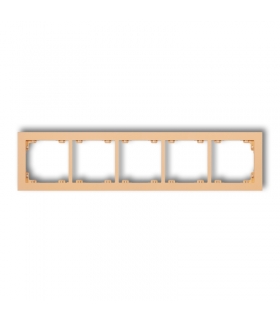 DECO Ramka uniwersalna pięciokrotna z tworzywa DECO Pastel Matt Karlik 45DR-5