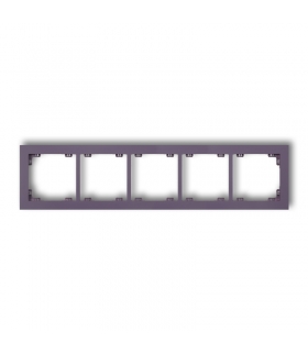 DECO Ramka uniwersalna pięciokrotna z tworzywa DECO Pastel Matt Karlik 50DR-5