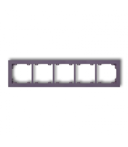 DECO Ramka uniwersalna pięciokrotna z tworzywa DECO Pastel Matt Karlik 50DR-5