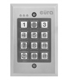 ZAMEK SZYFROWY EURA AC-08A1 - 3 wyjścia, podtynk, Wiegand, przycisk dzwonka