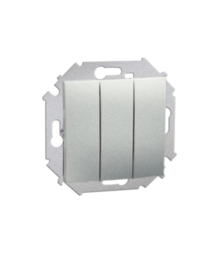 Łącznik trójobwodowy (moduł) 10AX 250V, zaciski śrubowe, aluminiowy, metalizowany 1591391-026