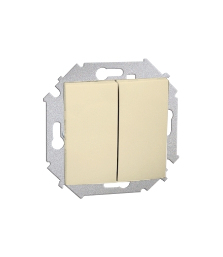 Łącznik schodowy podwójny (moduł) 16AX 250V, zaciski śrubowe, beżowy 1591397-031