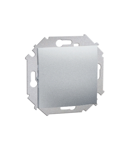 Przycisk pojedynczy zwierny bez piktogramu (moduł) 16AX 250V, zaciski śrubowe, aluminiowy, metalizowany 1591150-026