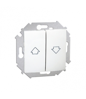 Łącznik żaluzjowy pojedynczy (moduł) 10A 250V, zaciski śrubowe, aluminiowy, metalizowany 1591332-026