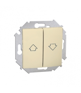 Łącznik żaluzjowy pojedynczy (moduł) 10A 250V, zaciski śrubowe, biały 1591332-030