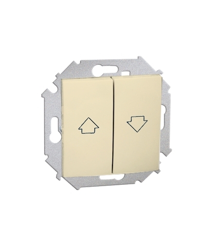 Łącznik żaluzjowy pojedynczy (moduł) 10A 250V, zaciski śrubowe, biały 1591332-030