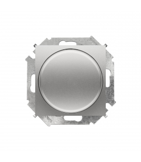 Ściemniacz do LED ściemnialnych, naciskowo-obrotowy, jednobiegunowy aluminiowy, metalizowany W układzie schodowym:Tak 1591791-02