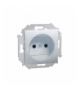 Gniazdo wtyczkowe pojedyncze bez uziemienia aluminiowy, metalizowany 16A 1591401-026