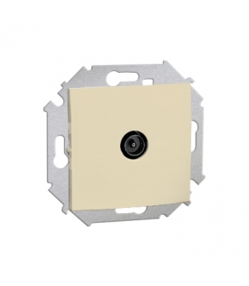 Gniazdo antenowe TV pojedyncze końcowe beżowy 1591475-031