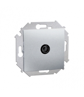 Gniazdo antenowe TV pojedyncze końcowe aluminiowy, metalizowany 1591475-026