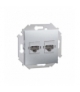 Gniazdo telefoniczne podwójne RJ12 aluminiowy, metalizowany 1591532-026