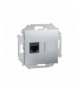 Gniazdo komputerowe pojedyncze RJ45 kategoria 5e aluminiowy, metalizowany 1591551-026