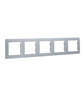 Ramka 5- krotna aluminiowy, metalizowany 1501650-026