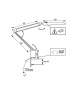Lampka biurkowa LED 4W HERON LED B Czarna 27600 Kanlux