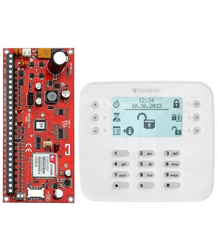 ZESTAW GENEVO PRiMA64SET SL centrala alarmowa PRiMA 64 z manipulatorem PRiMA LCD SL