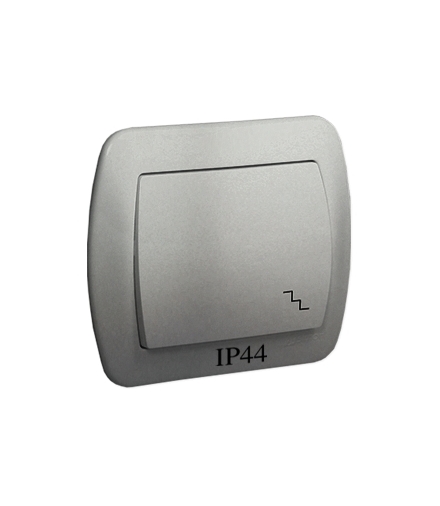 Łącznik schodowy bryzgoszczelny aluminiowy, metalizowany 10AX AW6B/26