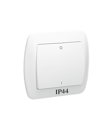 Łącznik dwubiegunowy bryzgoszczelny biały 10AX AW2B/11