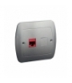 Gniazdo komputerowe RJ45 kategoria 5e aluminiowy, metalizowany AF51/26