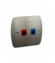 Gniazdo komputerowe RJ45 kategoria 5e + telefoniczne RJ12 satynowy, metalizowany A5T/29