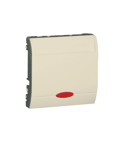 Łącznik hotelowy z podświetleniem beżowy 10A 2A MWH2.02/12