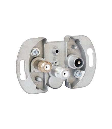 Gniazdo antenowe R-TV-SAT przelotowe tłum.860dB ZAR-SAT10/P