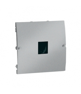 Gniazdo telefoniczne pojedyncze RJ11 aluminiowy, metalizowany MTO.01/26