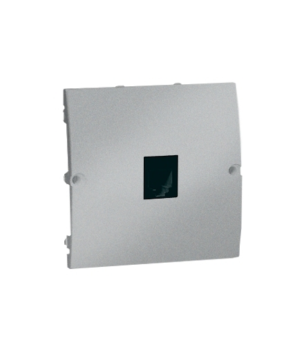 Gniazdo telefoniczne pojedyncze RJ11 aluminiowy, metalizowany MTO.01/26