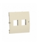 Pokrywa gniazd teleinformatycznych na Keystone płaska podwójna beżowy MGK1P/12