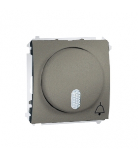 Dzwonek elektroniczny platynowy, metalizowany MDS1.01/27