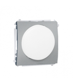 Sygnalizator świetlny LED - światło białe aluminiowy, metalizowany MSS/1.01/26