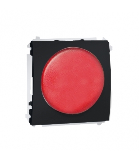 Sygnalizator świetlny LED - światło czerwone grafit mat, metalizowany MSS/2.01/28