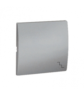 Klawisz pojedynczy do łączników i przycisków aluminiowy, metalizowany MKW6/26