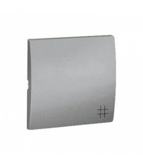 Klawisz pojedynczy do łączników i przycisków aluminiowy, metalizowany MKW7/26