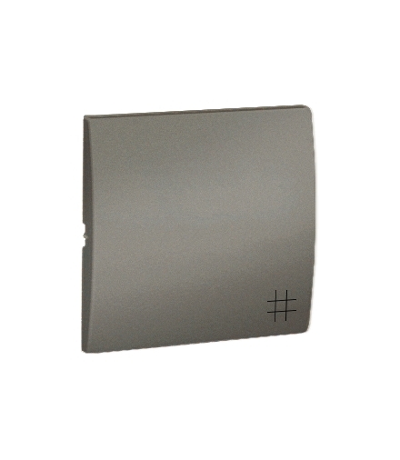 Klawisz pojedynczy do łączników i przycisków platynowy, metalizowany MKW7/27