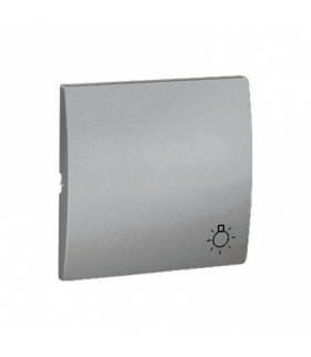 Klawisz pojedynczy do łączników i przycisków aluminiowy, metalizowany MKS1/26