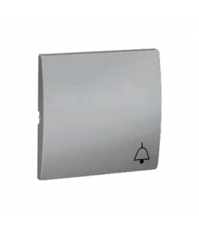 Klawisz pojedynczy do łączników i przycisków aluminiowy, metalizowany MKD1/26