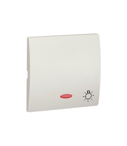 Klawisz pojedynczy z oczkiem do łączników i przycisków podświetlanych ecru MKS1L/10