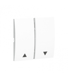 Klawisz podwójny do łączników i przycisków biały MKZ1/11