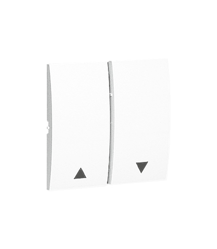 Klawisz podwójny do łączników i przycisków biały MKZ1/11