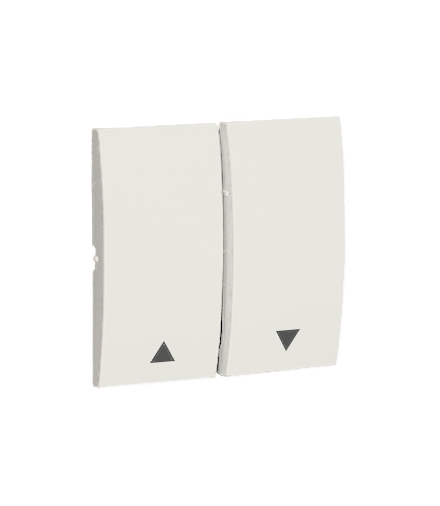 Klawisz podwójny do łączników i przycisków ecru MKZ1/10