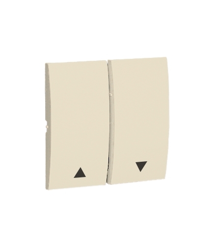 Klawisz podwójny do łączników i przycisków beżowy MKZ1/12