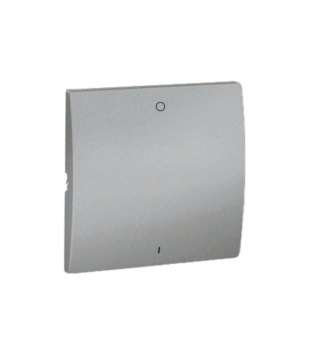Klawisz pojedynczy do łączników i przycisków aluminiowy, metalizowany MKW2/26