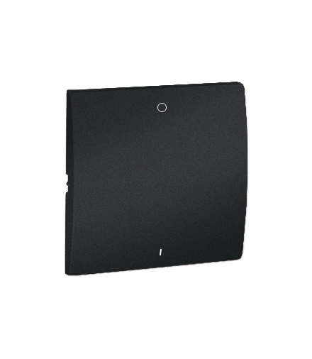 Klawisz pojedynczy do łączników i przycisków grafit mat, metalizowany MKW2/28