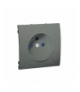 Pokrywa do gniazda wtyczkowego pojedynczego z uziemieniem grafitowy, metalizowany MGZ1P/25