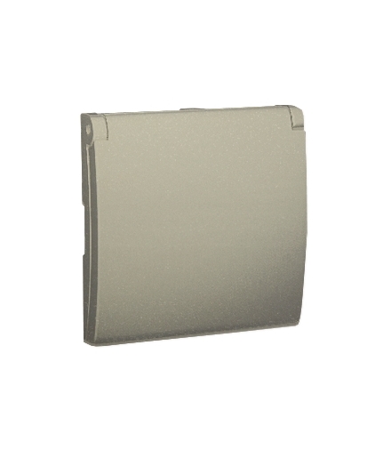 Pokrywa do gniazda wtyczkowego z uziemieniem - do wersji IP44- klapka w kolorze pokrywy platynowy, metalizowany MGZ1BP/27