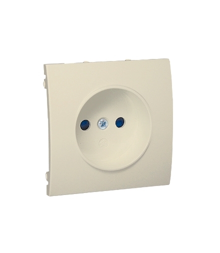Pokrywa do gniazda wtyczkowego pojedynczego bez uziemienia beżowy MG1P/12